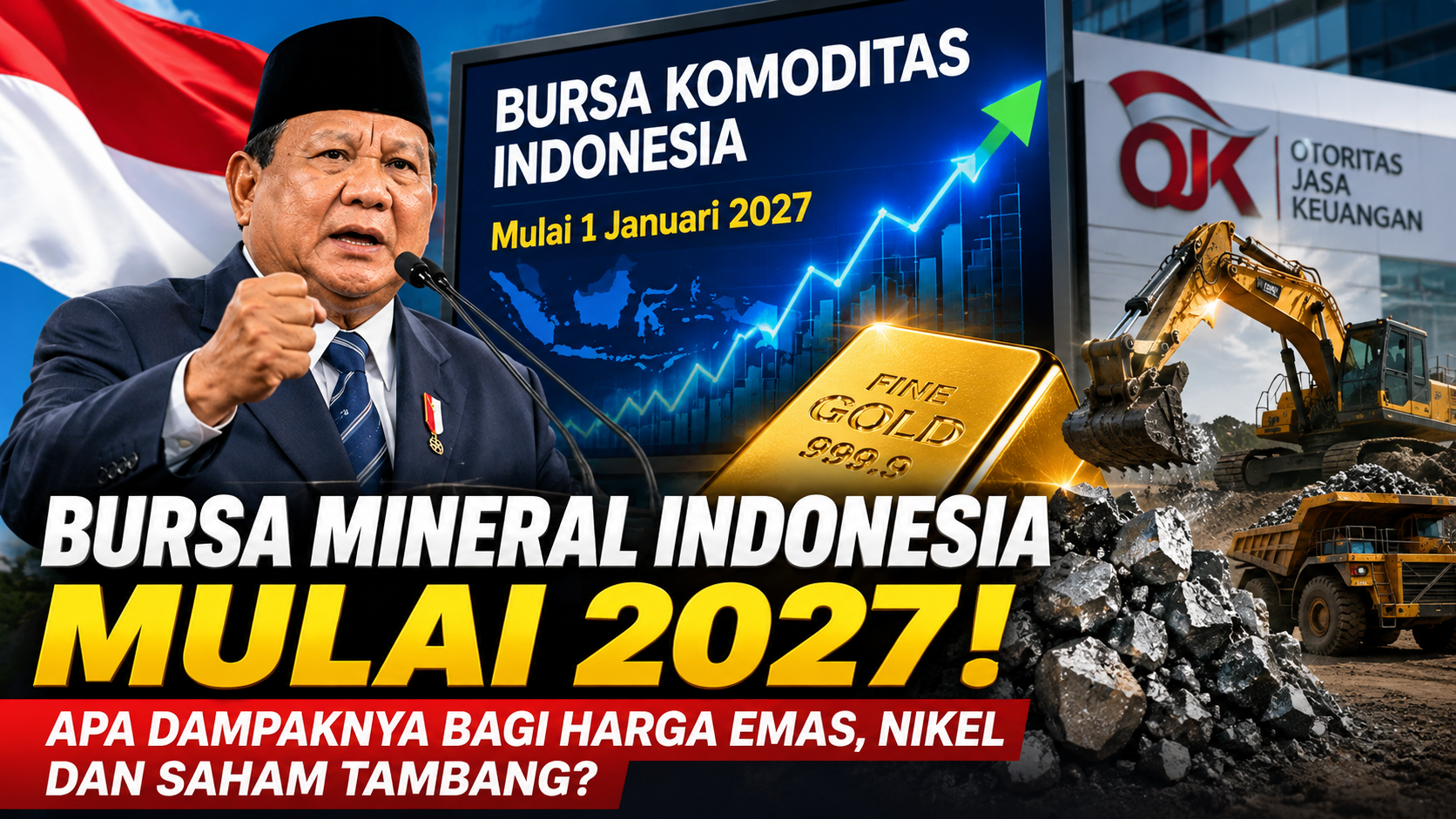 Prabowo membahas rencana Bursa Mineral Indonesia 2027 untuk emas dan nikel
