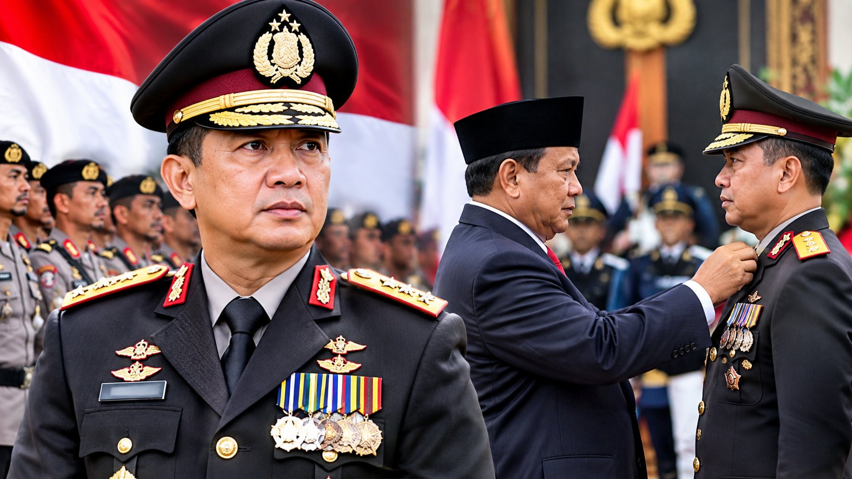 Kapolri Suyudi Ario Seto resmi dilantik Prabowo